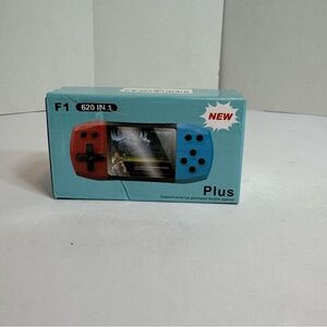 F1 Plus Red and Blue Handheld Game Console